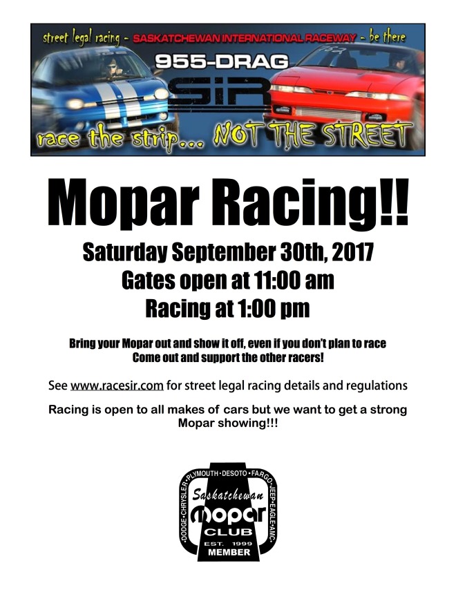 2017 mopar racing poster